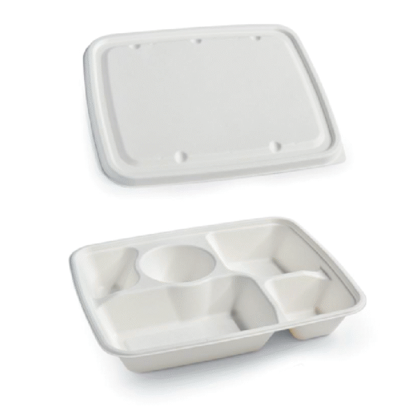 5-com Pulp Lid for Lunch Tray(FTL-051)